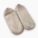 Women's socks shortened with fur with non-slip soles, the color is light gray, size36-40