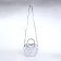 Bag Women's Cross-Bodi with a zipper, silver color