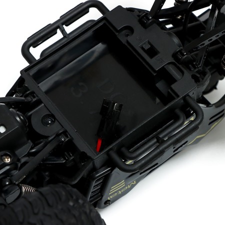 Jeep "All -terrain vehicle", radio control, smoke, metal elements, black-4