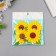 Decor for the creativity of the felt "Sunflower" (set 4 pcs) 7x7 cm