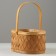 Wicker basket, 23.5 x 17 x H12/26.5 cm, sequoia