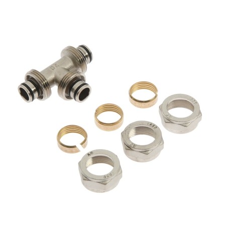 Aqualink tee, crimp, d = 20 x 20 x 20 mm-2
