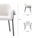 Aline chair, 550 × 700 × 830 mm, Shenill, Milk color