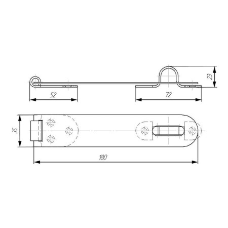 Hill door door Kirov Secret ND-180, bronze color-1
