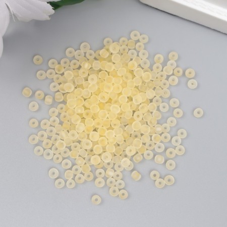 Glass 8/0 "Matte translucent. Yellow" 10 g-1