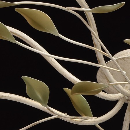 Chandelier "Delight", 10x60W E14, white color, gold-6