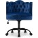 Computer chair Helen metal/velor, black/blue 61x61x83 cm