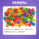 Bank lacing 40 elements "Funny beads", according to the Montessori methodology