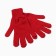 Female gloves, red color, size 18