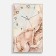 Carty clock is wall, interior "pink marble", smooth move, 57 x 35 x 4 cm