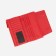 Women's wallet on magnets, red color