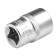 Thile head Stels 13665, under the square, 1/2 ", 19 mm, twelve -sided, chrome