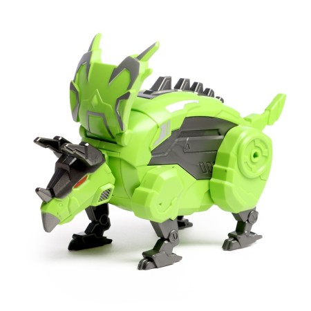 Hasmosavr robot-dinosaurus, transforms into an egg, green color-1