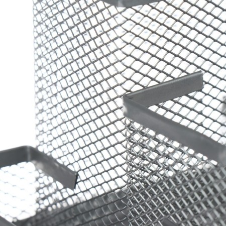 Chancellery trifle stand 4 compartments, light, metal mesh-4