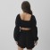 Croup-top with long sleeves MIST, col. Black, rr xs