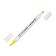 A set of markers, bilateral, bullet and beveled tips, 12 colors