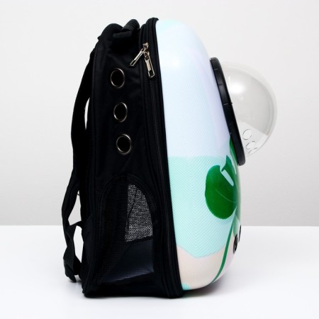 Backpack for carrying animals "leaf", with a viewing window, 32 x 25 x 42 cm-1