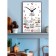 Carty clock is wall-mounted, interior "kitchen rules", smooth move, 57 x 35 x 4 cm