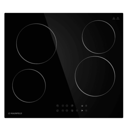 MAUNFELD CVCE594BK Electric Hlect, 4 burners, black-1