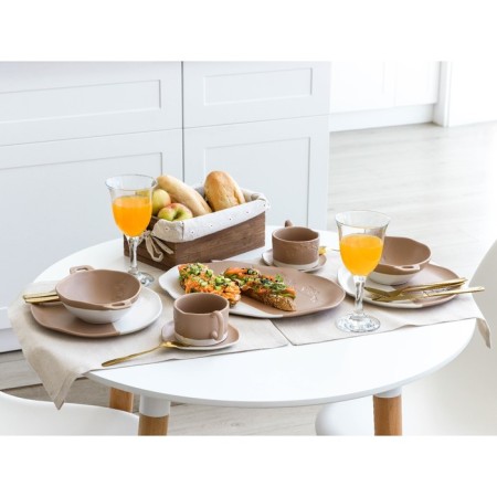 Tea couple ceramic "Montblan", 2 items: 220 ml mug, saucer 13x13.6 cm-13