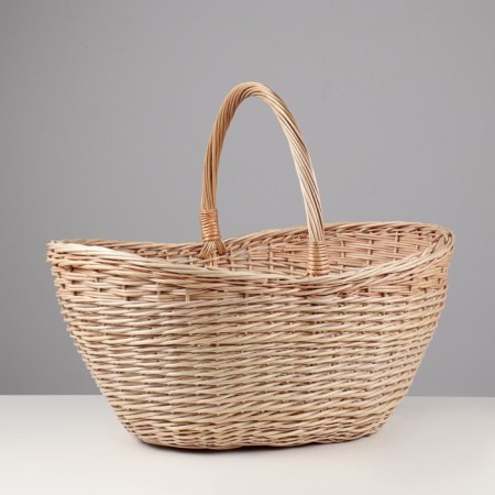 Mushroom basket, 12 l, bottom 19 × 29 cm, top 30 × 49 cm, h = 20/23/34, willow-1