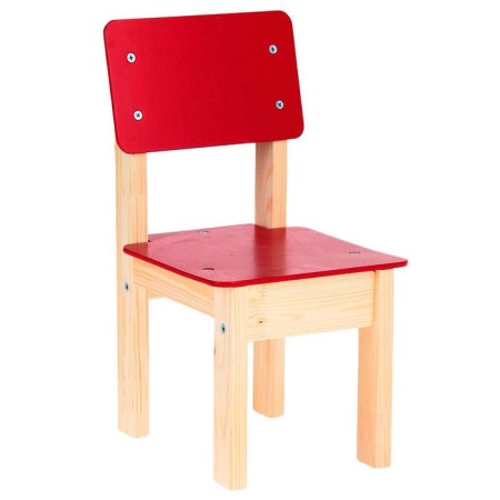 Children's chair No. 1 (n = 220), red color