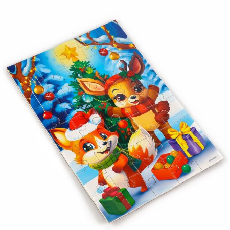 Puzzle Magnetic Wooden "Christmas tree"-3