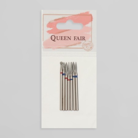 Diamond cutters for manicure, 7 pcs, form and granularity of assorted-3