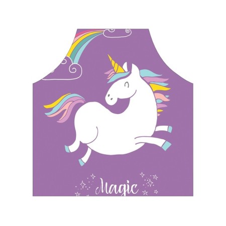 Apron of a kitchen with a photo print "Magic Unicorn", adjustable, size OS-2