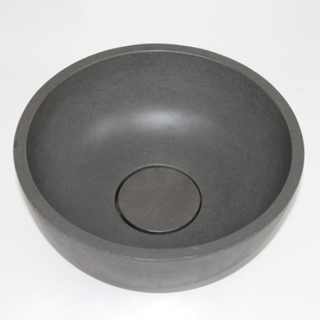 Haller shell Uperwood Belfast is round, concrete, graphite color-4