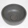 Haller shell Uperwood Belfast is round, concrete, graphite color