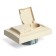 2-seater s/s outlet with a lid, Stekker series Erna, PST16-9015-02, ivory