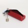 Key of zipper, length 16 cm, ring, carbine, red color