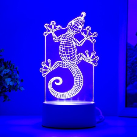 Geckon lamp LED white 9x9.5x15 cm Risalux-5