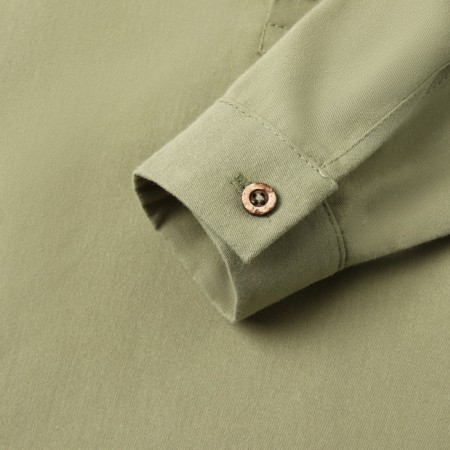Costume for a boy (shirt and bermuda) minku, khaki color, height 158 ​​cm-2