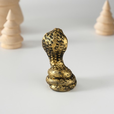Souvenir Polystone "Cobra" black-gold 4.3x6 cm-3
