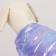 Dog jacket two -sided with a weight, size 10 (DS 25, OG 34, Osh 24), purple/yellow