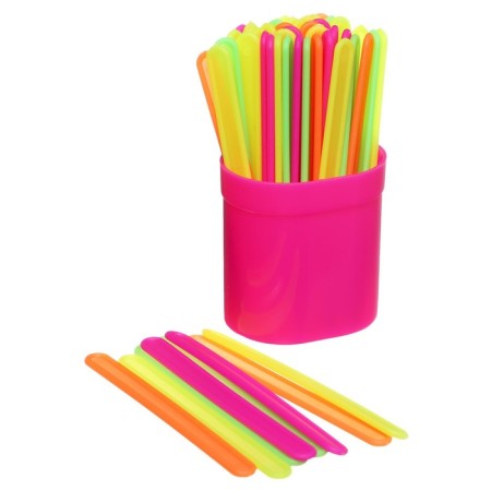 Counting sticks 50 pieces in the foam "flashlights" Calligrata, neon, mix-3