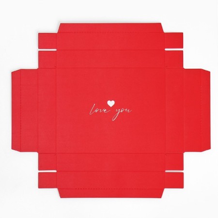 Gift folding box with 3D effect, packaging, “Love You”, 18 x 14 x 23 cm-10