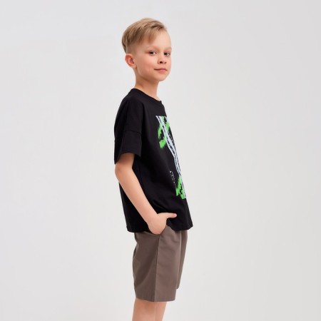 T -shirt Children's Minaku Bright, black color, height 104-2