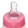 A bottle for feeding, a classic throat, 150 ml., From 0 months, cylinder, pink color