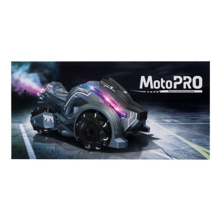 MotoPro radio control machine, smoke effect, light, works from the battery, the color is gray-6