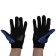 Motorcycle gloves with protective inserts, pair, size L, blue