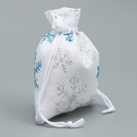 Bag gift canvas “Happy New Year”, 10 x 12 cm +/- 1.5 cm, New Year-2