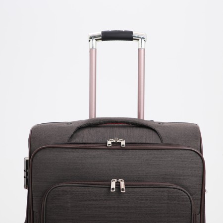 Big suitcase 28 ", lightning department, code castle, 4 wheels, outer pocket, brown color-5