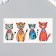 Tattoo on the body color "kittens with bibs" 9x19 cm