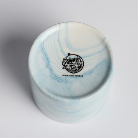 Kashpo ceramic with embossing, pot "Geometry", 8 x 7.5 cm-6