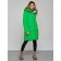Coat insulated winter female, size 42, green color