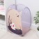 Basket-grid of the shade "Bunny", folding, 32 × 32 × 52 cm, lilac color
