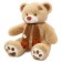Soft toy "Bear Tony with a scarf" Coffee, 90 cm